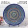 Largan Rishtan ceramics "Patterns", 42 cm, Blue Mix