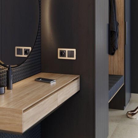 Frame W0022611, 2 Platinum sockets, champagne-3