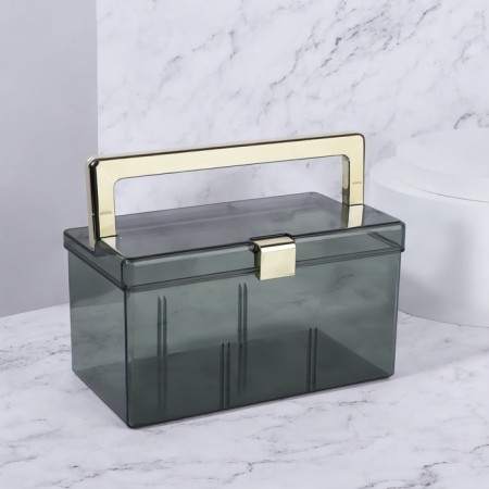 Organizer for storage, with a pen, 21.5 × 12 cm, green/golden color-4