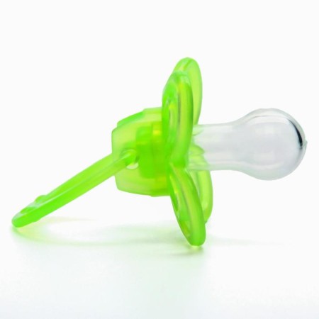 Nipple - Silicone dummy classic “butterfly”, from 6 months, with a cap, green color-3