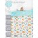 Plaid "Grow together", size 85x95 cm, white, mint color