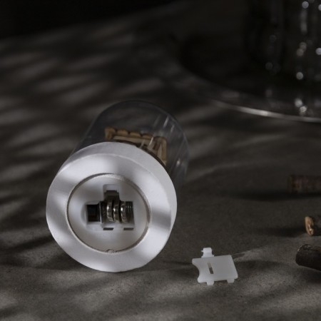 LED figure under the dome "House" 6 × 9.5 × 6 cm, wood, batteries LR1130X3, glow warm white-4
