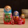 Matryoshka "Compound", birds, 5 puppet, 15 cm, mix