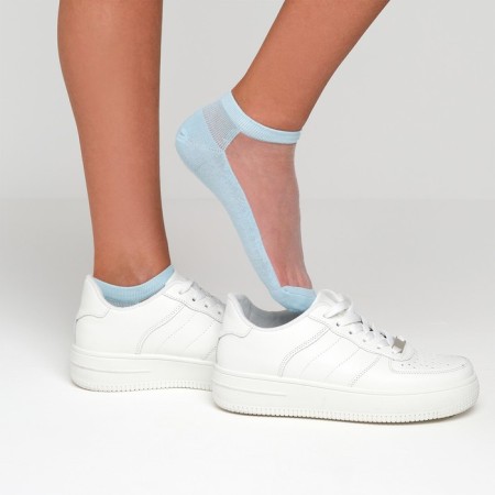 Women's socks glass minku color blue, size 36-37 (23 cm)