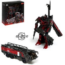 Firefighter robot, transforms, with metal elements