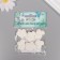 Decor for the creativity of Polystone "Pinettes" White set 6 pcs 3x2.7 cm