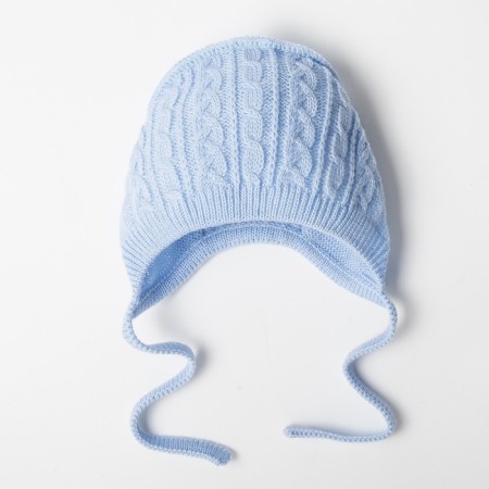 Children's hat "Mimimi", blue color, 1-3 months