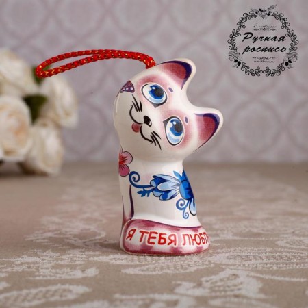 Souvenir bell "kitten. Love", 6 cm, mix-2