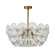 Lamp on the Indigo rod, 12020/6R Gold. 6x60W, E14, 650x650x375/1375 mm, drip effect