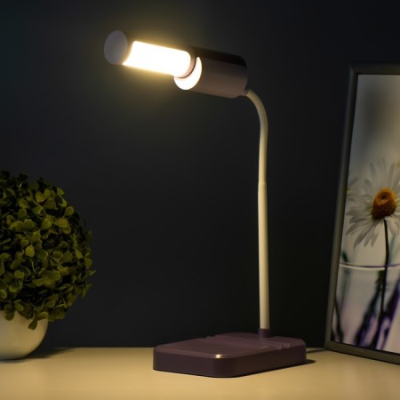 Lancer table lamp LED 3.5W USB batteries Violet 11x15x45 cm Risalux-4