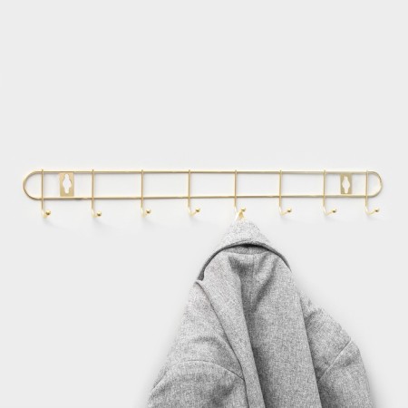 Hang -up hanger "Light", 10 hooks, 43 × 5 × 3 cm, golden-4