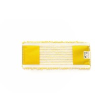 Nozzle for mop, flat microfiber, yellow/white color, 40 cm