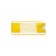 Nozzle for mop, flat microfiber, yellow/white color, 40 cm