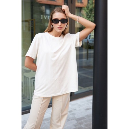 Women's T -shirt Eliseeva Olesya, size l, white color