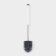 Silicon Savanna toilet brush for toilet, gray color