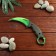 Wooden souvenir "Cerambit", 5 flowering in the package, mix