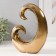 Souvenir Ceramics "Abstraction. Amulet" Gold 17x5.5x19 cm