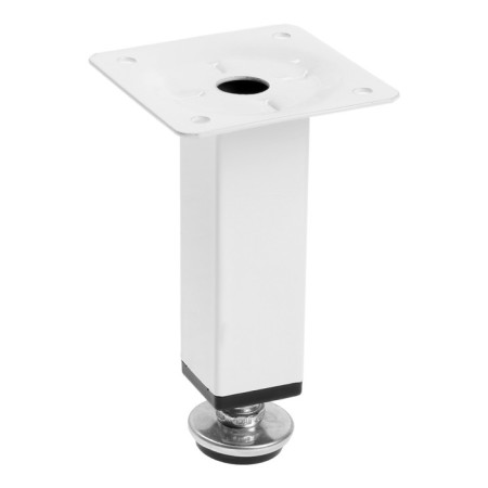 Square support OKV001WH tundra, D = 25x25 mm, h = 100 mm, white color-1