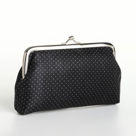 Cosmetic bag on the farmar, black color