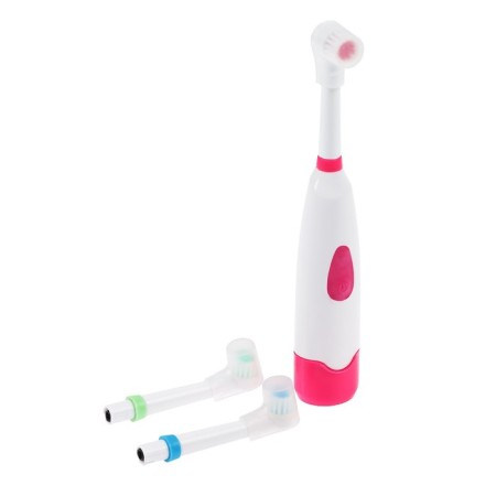 Electric toothbrush Luazon LP-001, 3 nozzles, from 2XAA (not included), mix-4