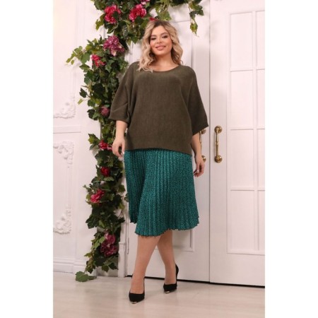 Female jumper, size 56, khaki color-8