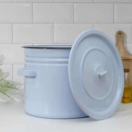 Enameled tank, 20 l, induction, blue color-1