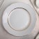 Plate "olives", d = 20 cm, white color with gold chaser