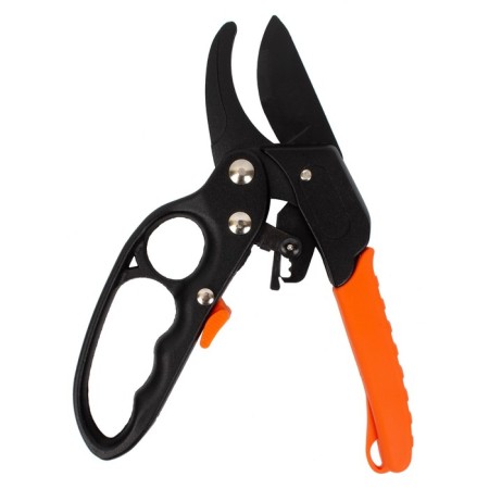 Contact secaterator, 11 "(28 cm), with a ratchet mechanism, plastic handles, a teleflone ​​blade-1