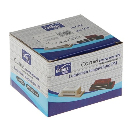 Furniture magnet M001W, 41x13 small, white-6