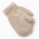 Women's mittens, beige color, size 20