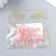 Decor for creativity Plastic "Hearts with brilliance" set of 40 pcs of translated red 0.8x0.8 cm