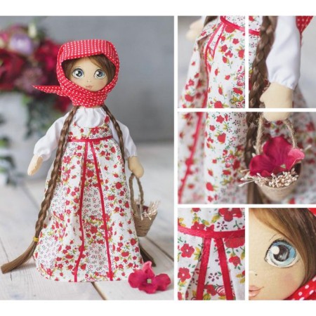 Sewing kit. Interior doll "Vasilina", 30 cm-4