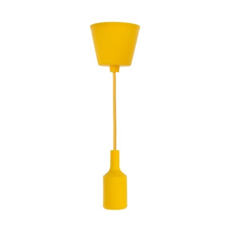 Cartridge E27 Silicone with a cord 1 m yellow rexant-1