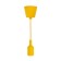 Cartridge E27 Silicone with a cord 1 m yellow rexant