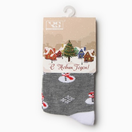 Women's socks, gray color, size 36-40-2