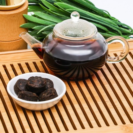 Chinese sustained tea "Shu puer. Philosophy. Yuanwei Puer", 50 g, 2018, Yunnan-4