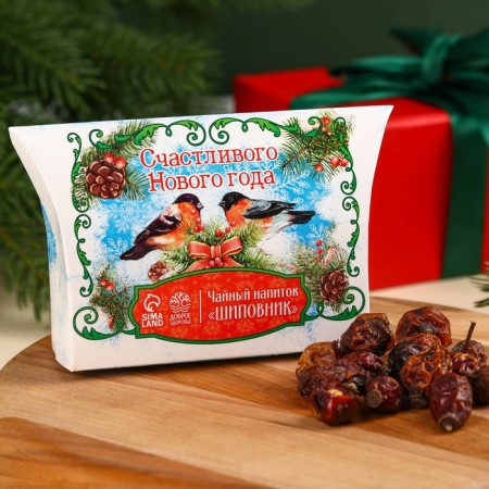 Herbal tea "New Year: Bullfins" with rosehip fruits, 20 g.-1