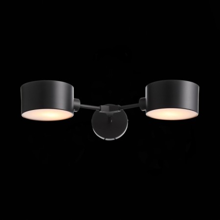 Wall lamp EVOLUCE. Sle183401-02. Gemento. 2x60 W, E14, 51x12 cm, black color-3