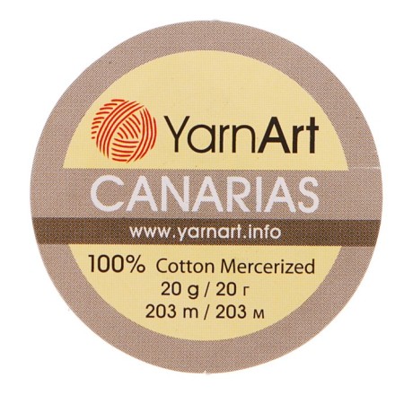The yarn "Canarias" is 100% Merceris. cotton 203m/20g (0112 Bordeaux)-3