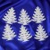 Jewelry decoration "Frozen Christmas tree" (set 6 pcs) 8x8.5 cm, white