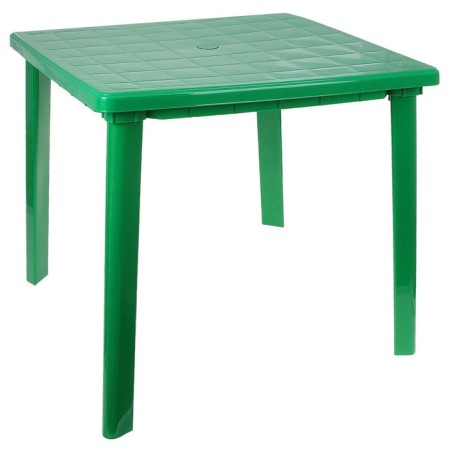 Square table, 80x80x74 cm, green color-4