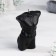 Figure candle "Male torso", 10 cm, black