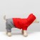 Zimovye jumpsuit for animals "duet", s (DS 20-22, Osh 26, from 30-34 cm), red-gray