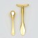 Massagers for the face and neckline, set - 2 pcs, golden color