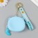 A keychain wallet with a carbine, strap silicone "Lunar kitten" 3.2x8.3x7.3 cm