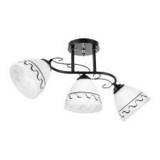 Aurora chandelier 3he27 40W Black 58x26 cm