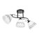 Aurora chandelier 3he27 40W Black 58x26 cm