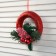 Jewelry decoration "Winter berry on a wreath" 15x15 cm