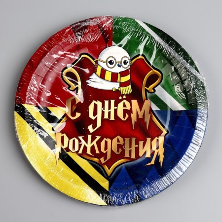 Disposable paper plate "Magic Birthday", 18 cm-5