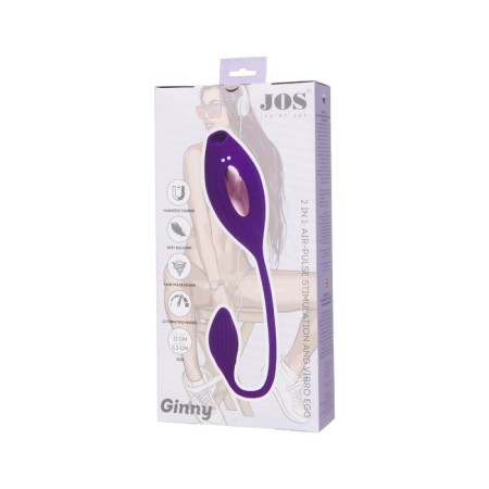 Wacuum stimulator of the Jos Ginny clitoris, silicone, 31 cm, purple color-12